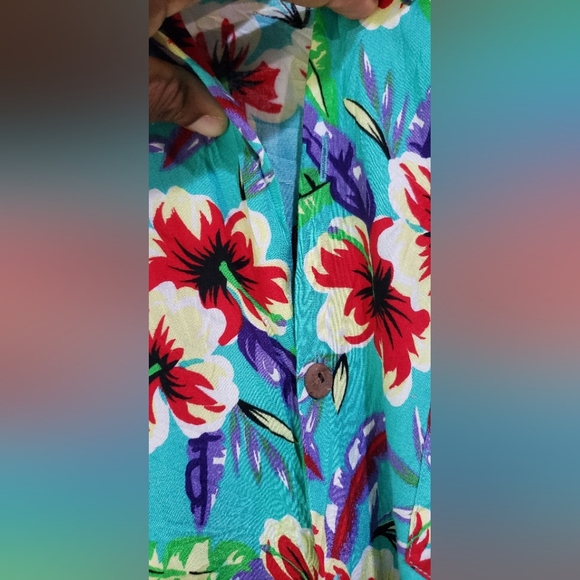 Uluwatu Floral Print Turquoise size XXL - Picture 5 of 8